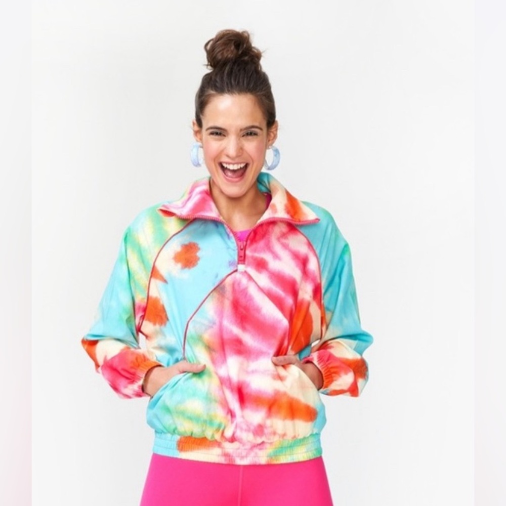 Terez Totally Tie Dye RipStop Windbreaker XS NWOT